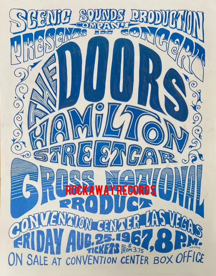 The Doors - Las Vegas Convention Center 1967 - Poster