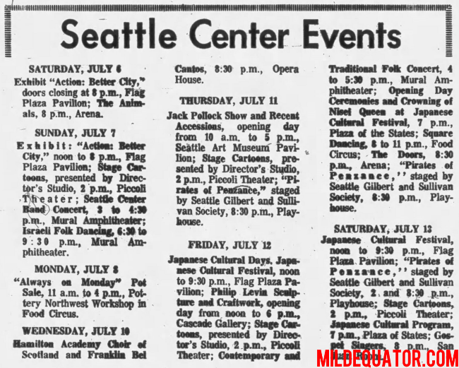 The Doors - Seattle Center Arena - Print Ad