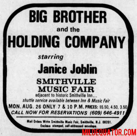 The Doors - Smithville Music Fair 1968 - Print Ad