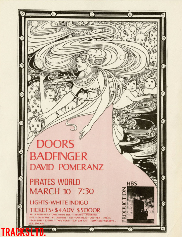 The Doors - Pirates World 1972 - Handbill