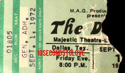 The Doors - Dallas 1972 - Ticket