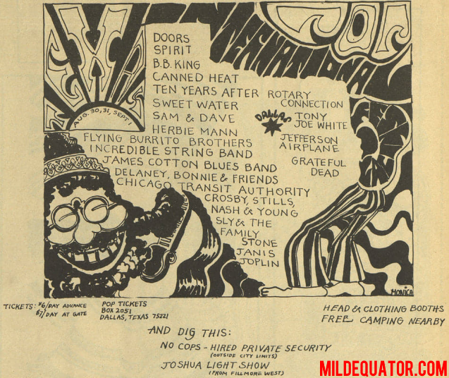 The Doors - Texas International Pop Festival 1969 - Print Ad