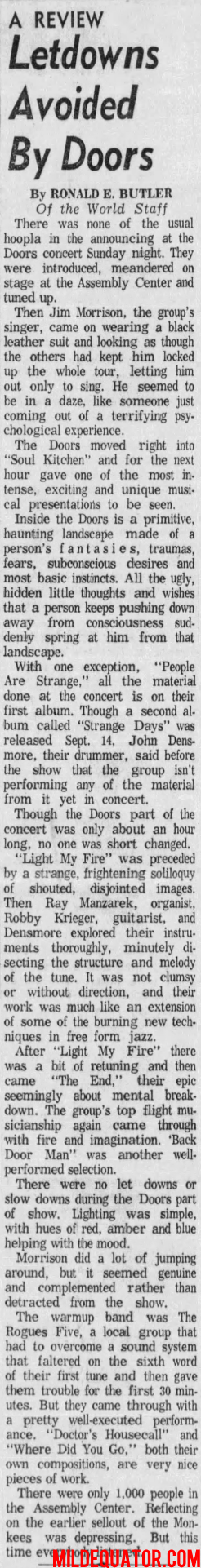 The Doors - Tulsa 1967 - Review