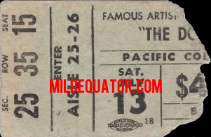 The Doors - Vancouver 1968 - Ticket