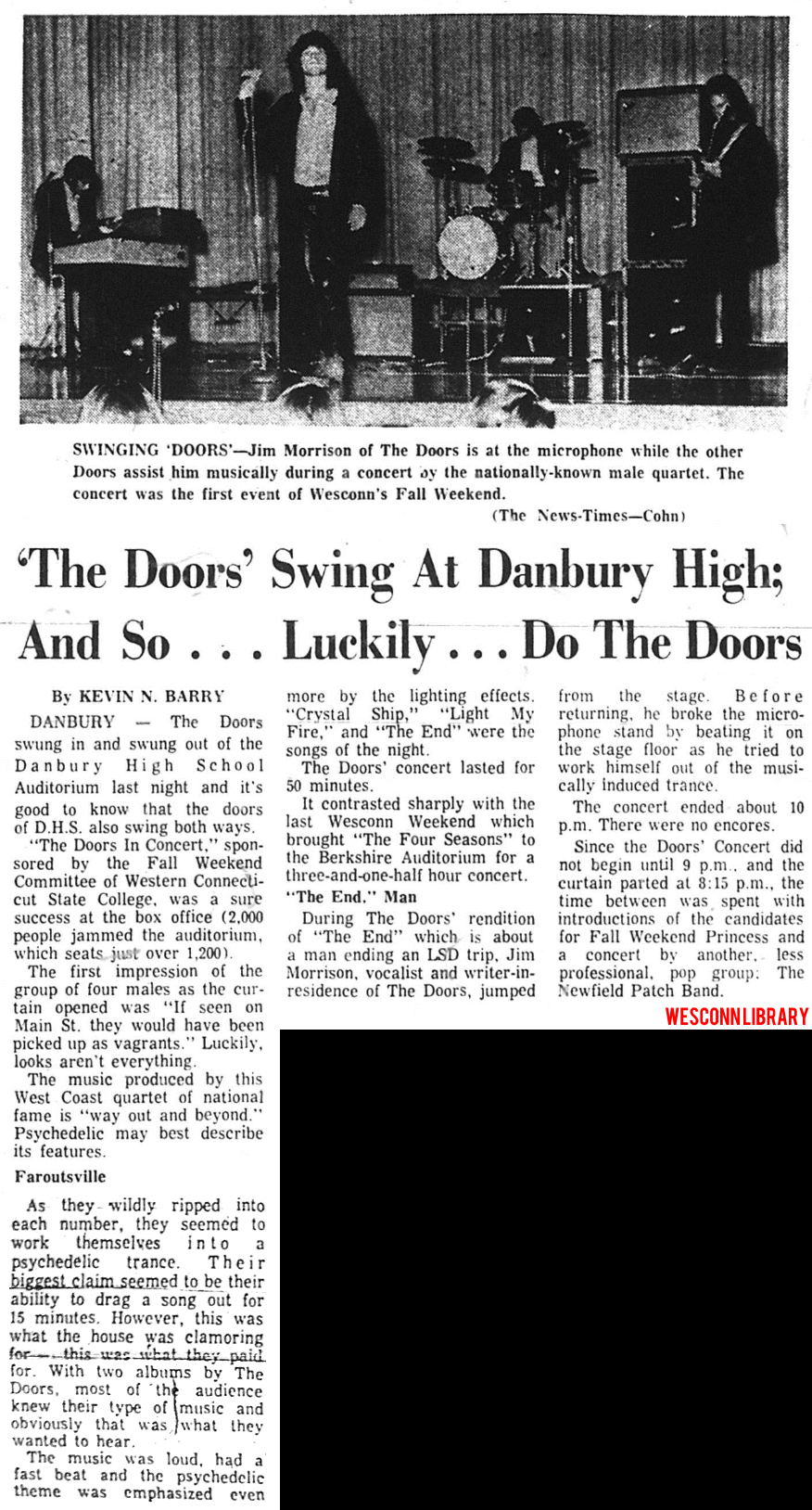 The Doors - Danbury High School 1967 - Review