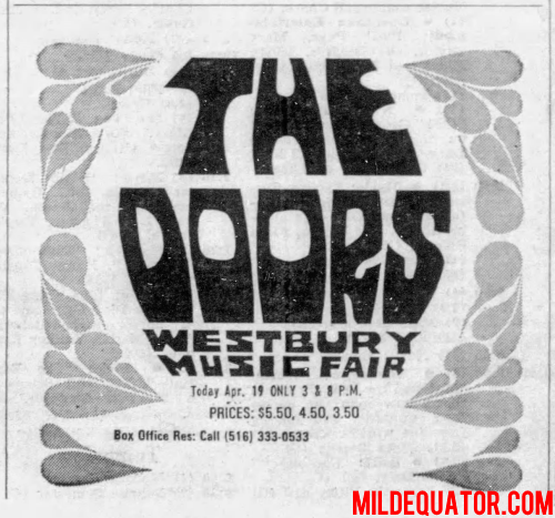 The Doors - Westbury Music Fair - Print Ad