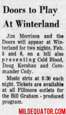 The Doors - Winterland 1970 - Review