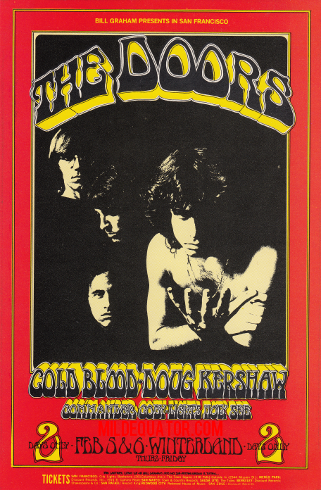 The Doors - Winterland 1970 - Handbill