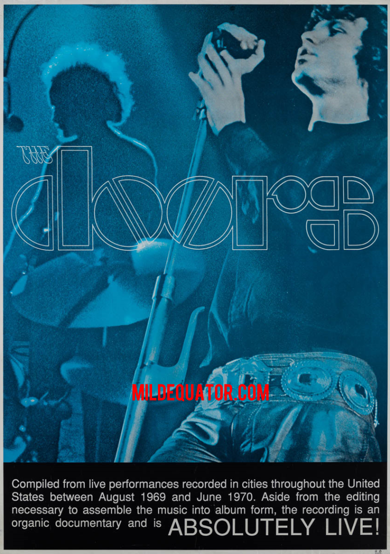 The Doors - Absolutely Live! U.K. Promo Poster