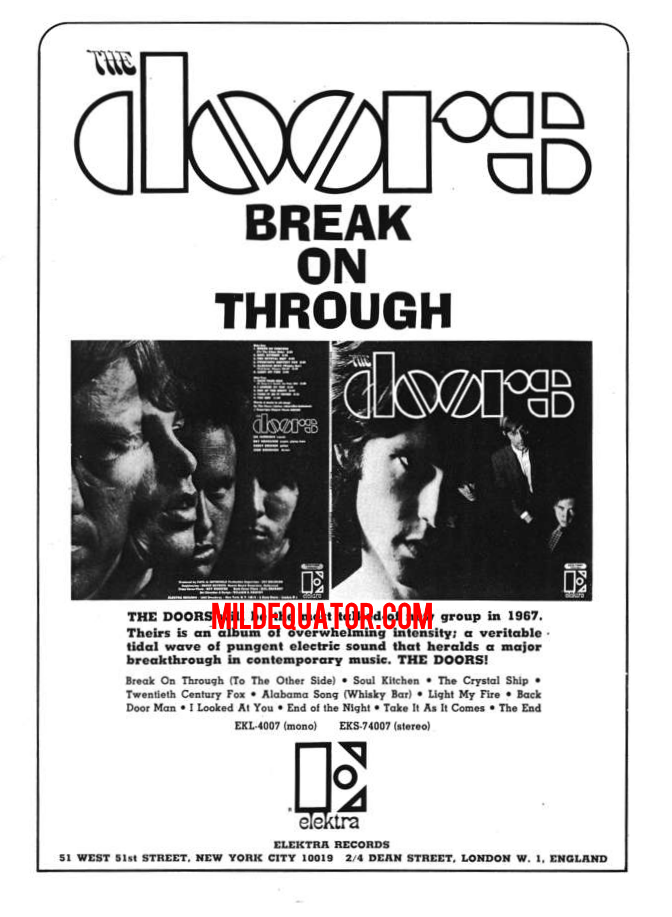 The Doors - First Album Promo Ad 1967