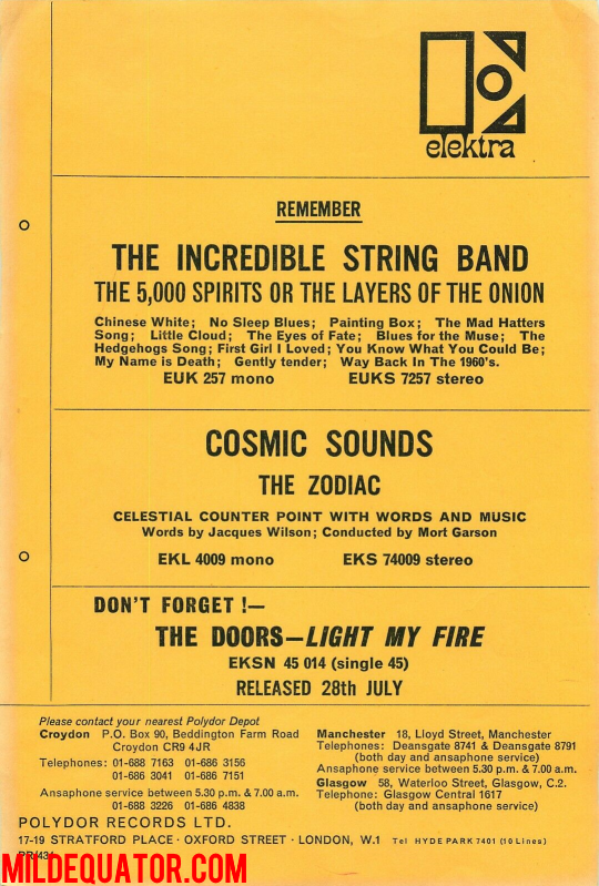 The Doors - UK Light My Fire Promo 1967