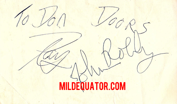 The Doors Signatures From All Four Members