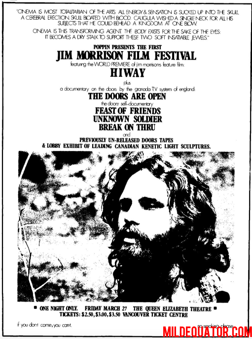 The Jim Morrison Film Festival - Films